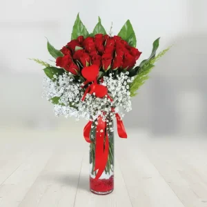 40 KIRMIZI GÜL VE KALPLER-CV34