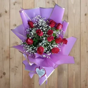 Aşk Dolu Kırmızı Gül Buketi-BK14